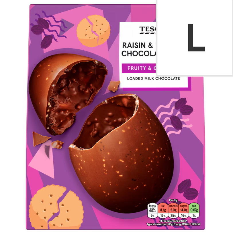 Raisin & Biscuit Chocolate Egg, 280g