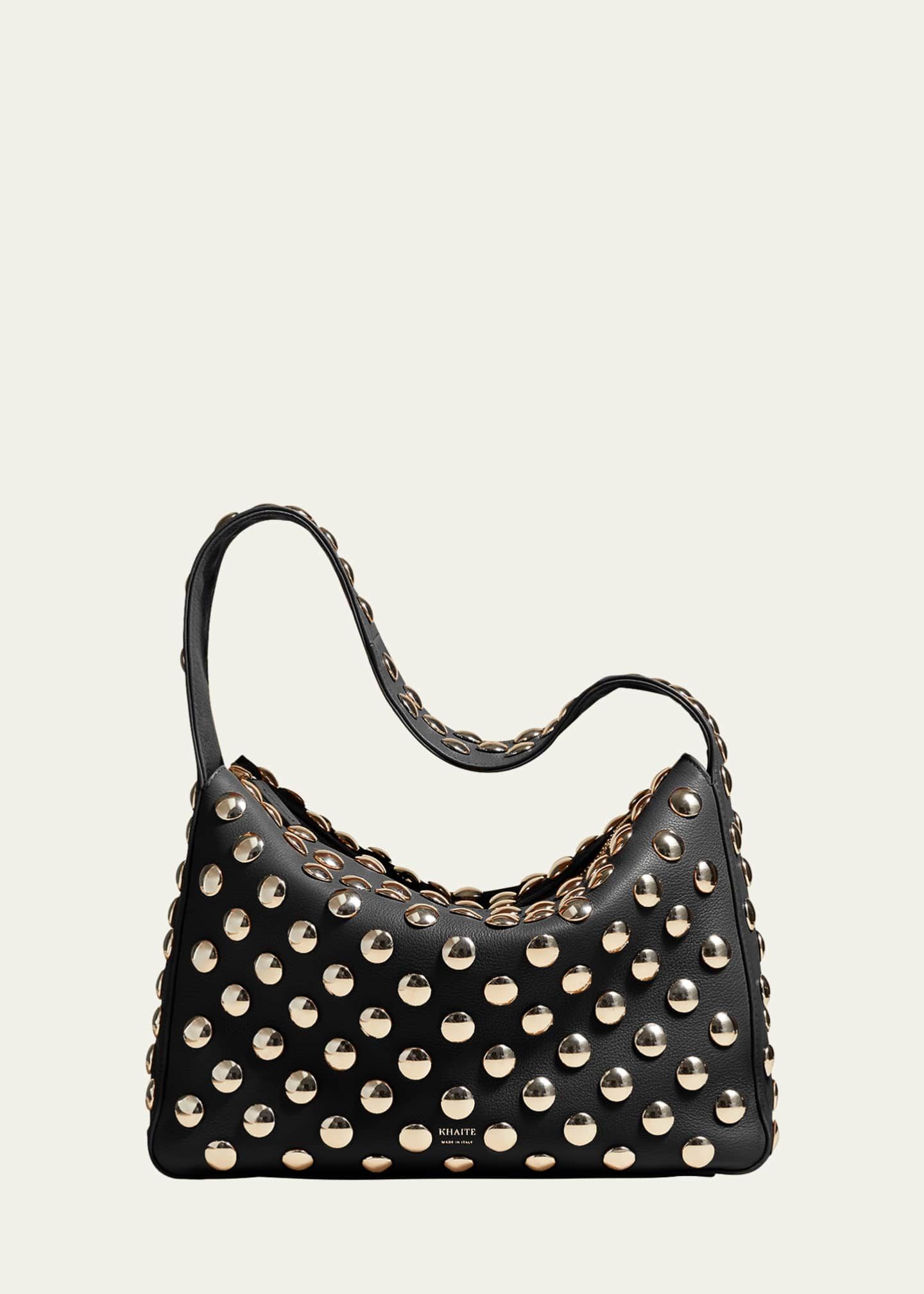 【COLOR iN ID】Multi circle studded big bag Segater® Women's Multicolor Floral Crossbody Bag, Vintage