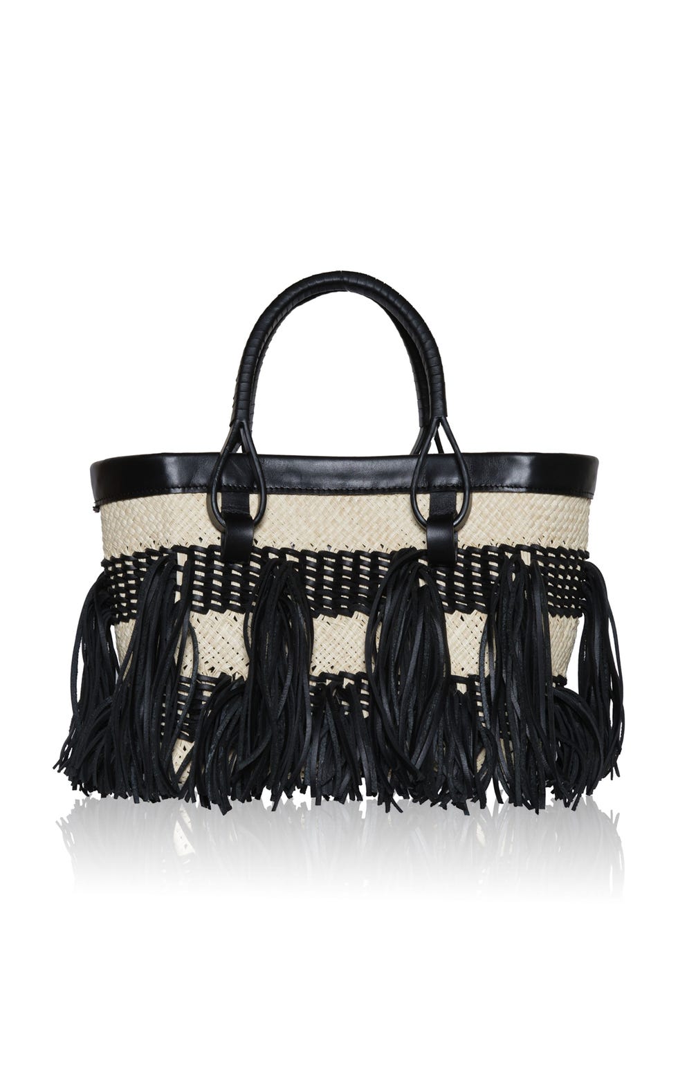 Alcázar Natural Palm Mini Tote Bag