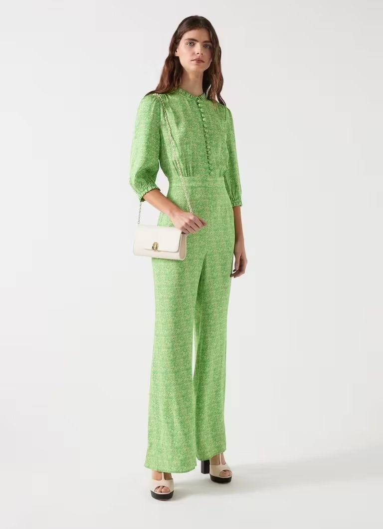 Naomi Green & Italian Crepe Jumpsuit