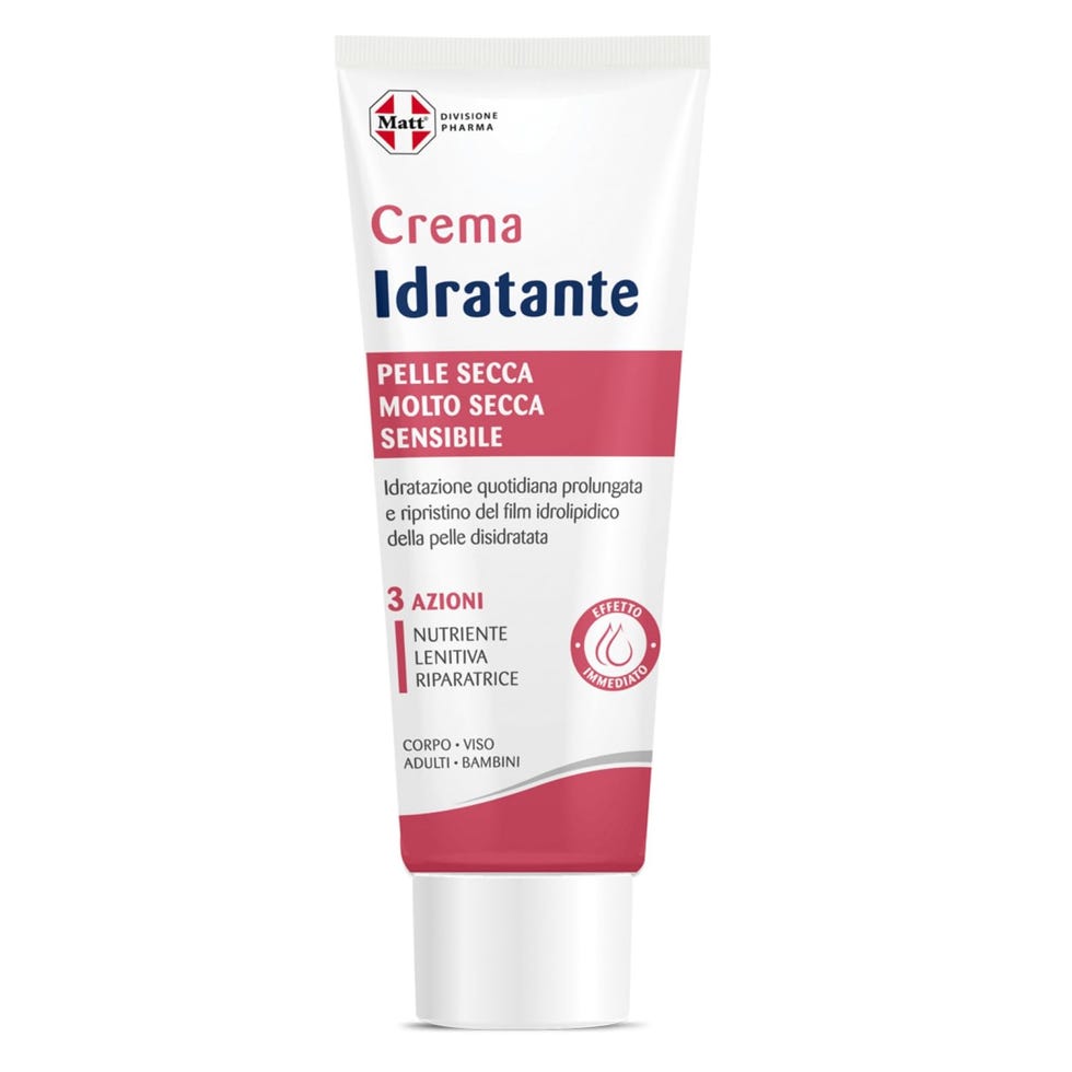 Crema Idratante per Pelle Secca, Molto Secca e Sensibile, Nutriente, Lenitiva, Riparatrice, Ricca di Attivi e Oli Vegetali