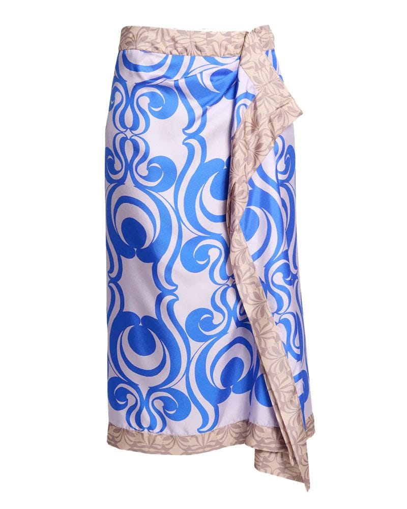 Silk Wrap Skirt