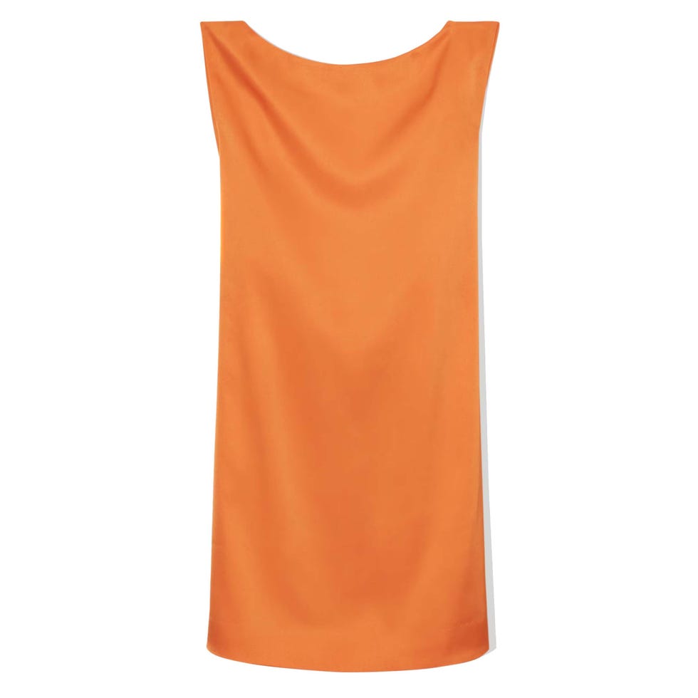 orange mini dress