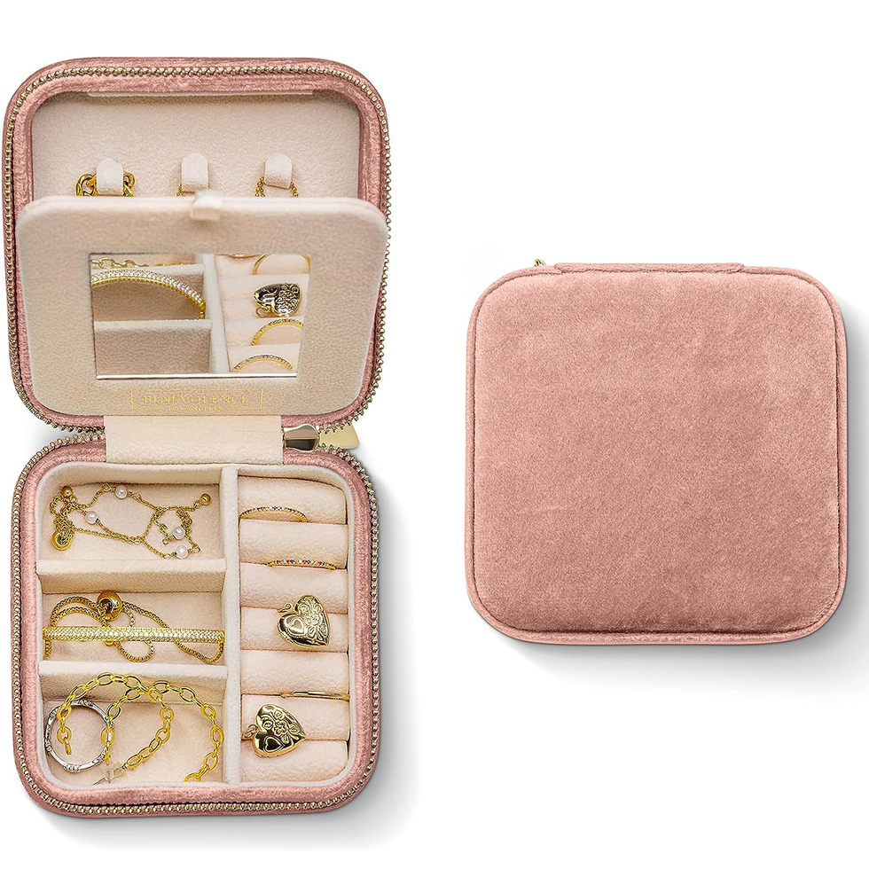 Velvet Travel Jewelry Organizer