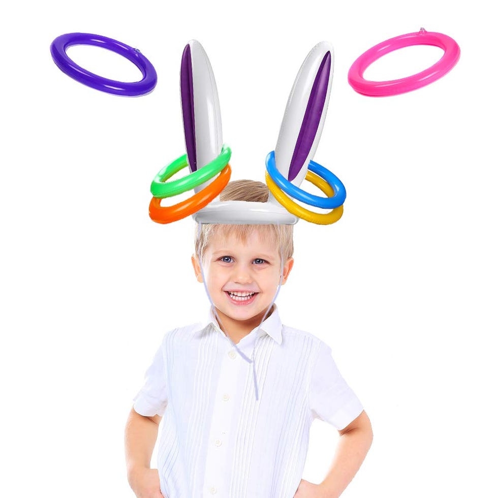 Easter Toss Inflatable Bunny Ears with Rings