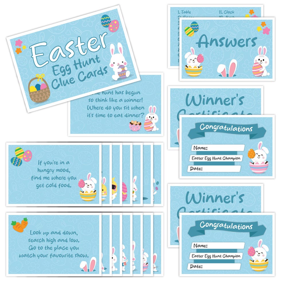Easter Egg Hunt Clue Cards