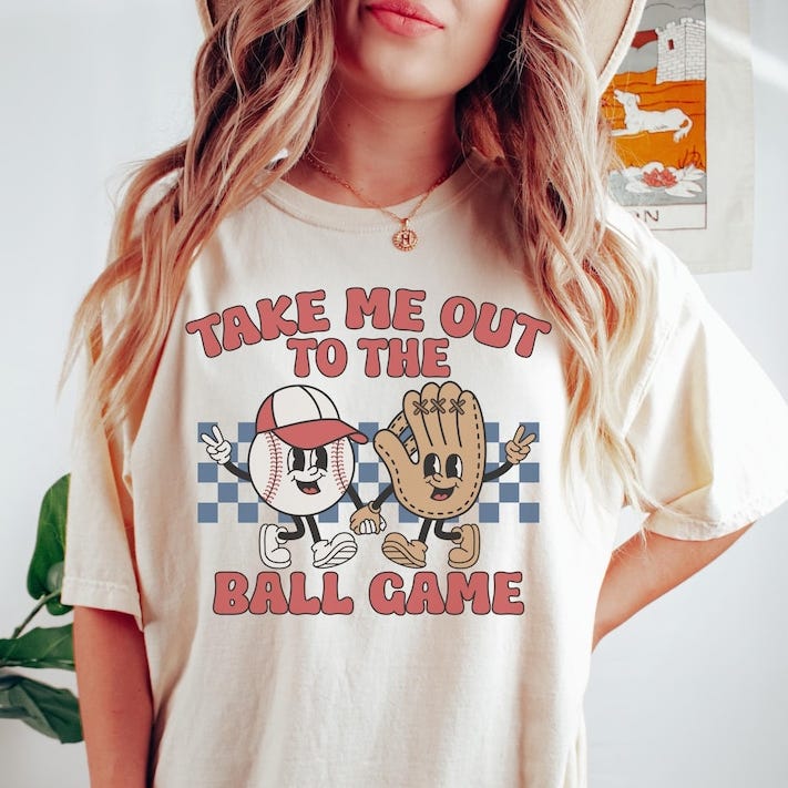 Comfort Colors Retro Graphic Baseball Shirt Comfort Colors Retro Graphic Baseball Shirt