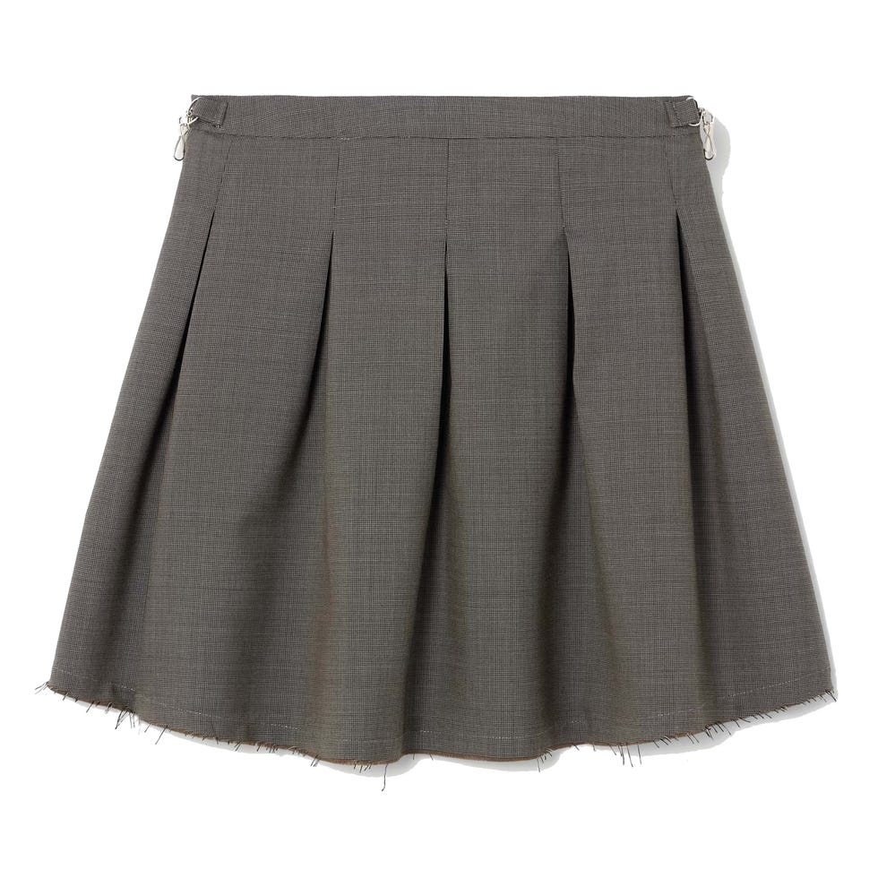 checked skirt