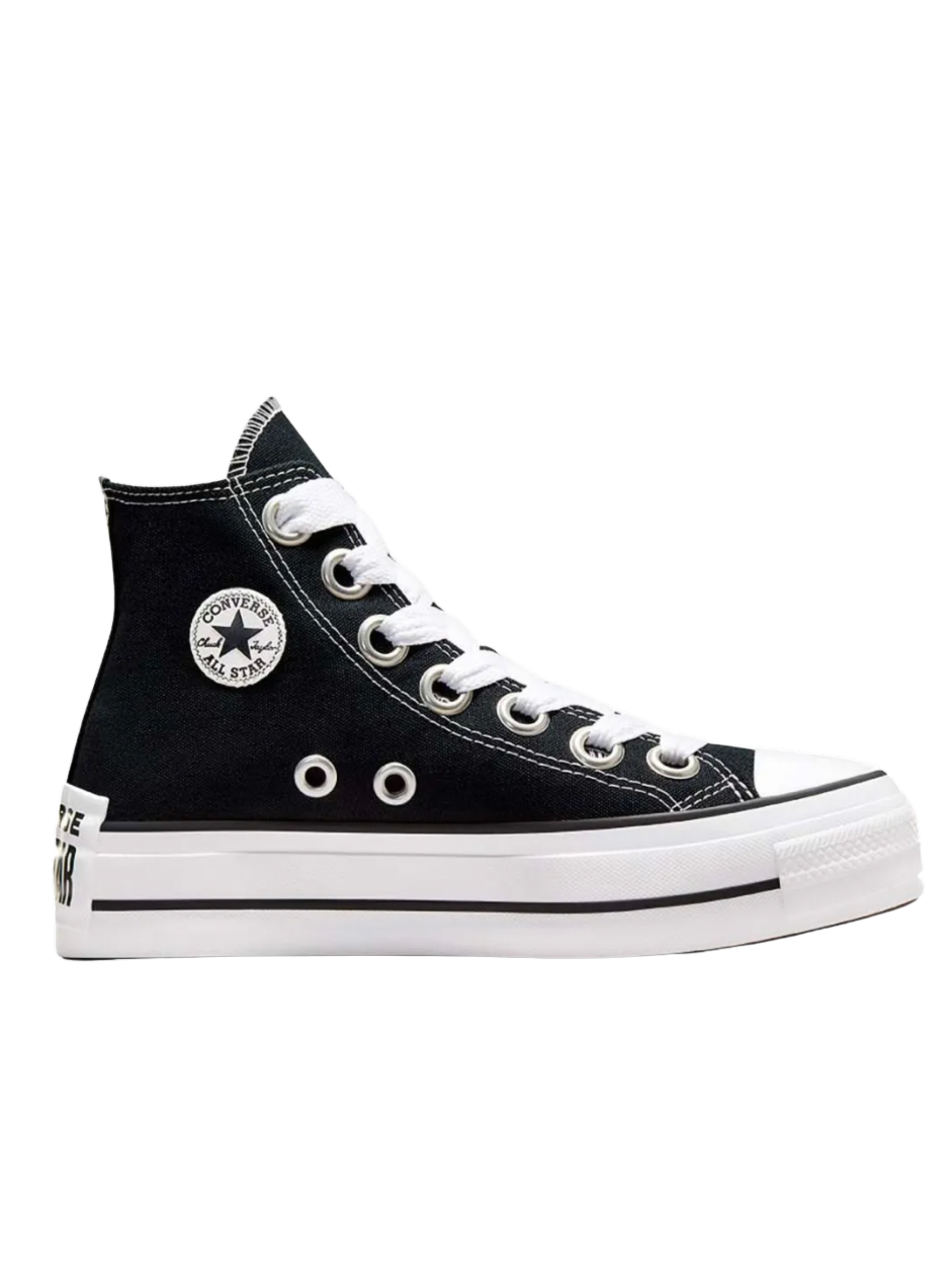 Sneakers with raised sole
