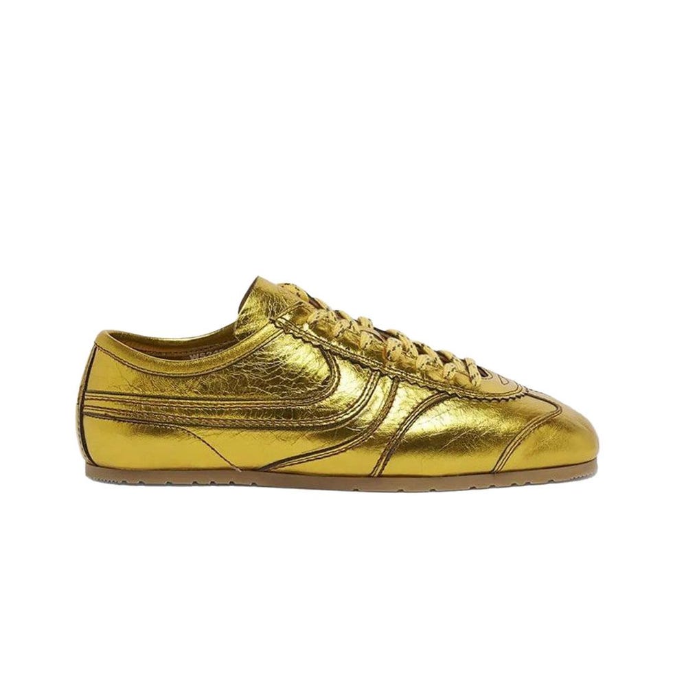 Gold Metallic Sneakers