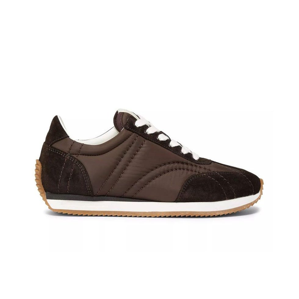 Sporty Monogram-Quilted Low-Top Sneakers
