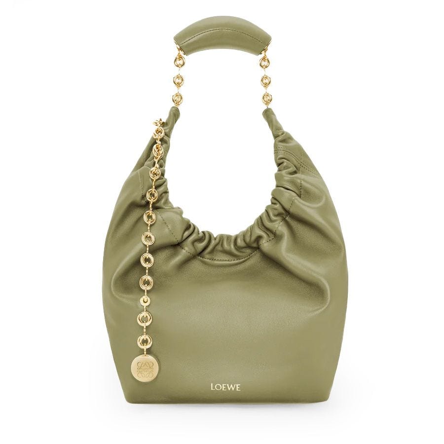 Squeeze Medium Shoulder Bag in Napa Leather