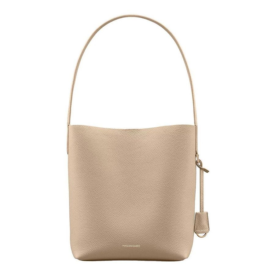 Leather Bucket Soft Tote