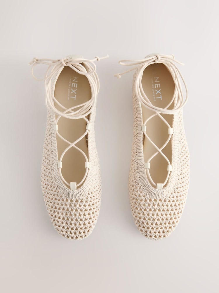 Forever Comfort® crochet ballerinas
