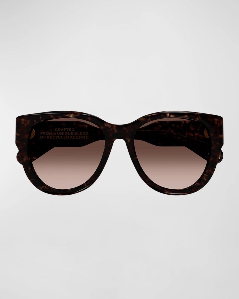Acetate Cat-Eye Sunglasses