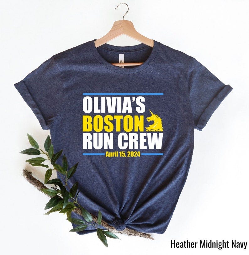 Custom Boston Running Crew Shirt