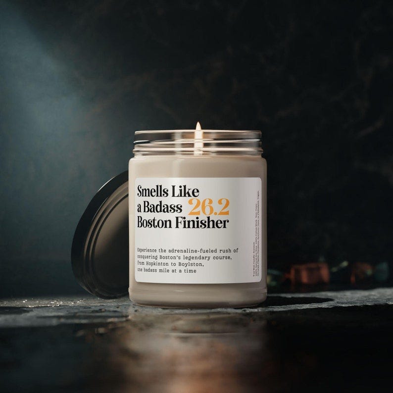 Smells Like 26.2 Badass Boston Finisher Candle