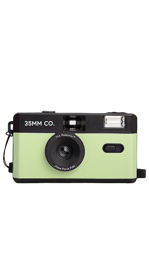 35mm Co. The Reloader Reusable Film Camera in Green.