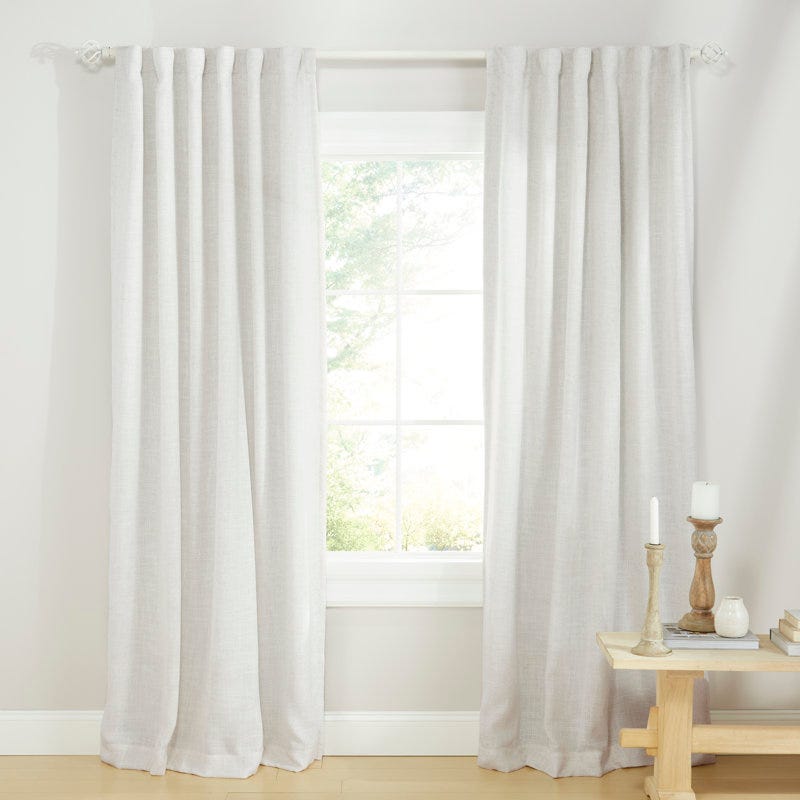 Herringbone Blackout Curtain Panels