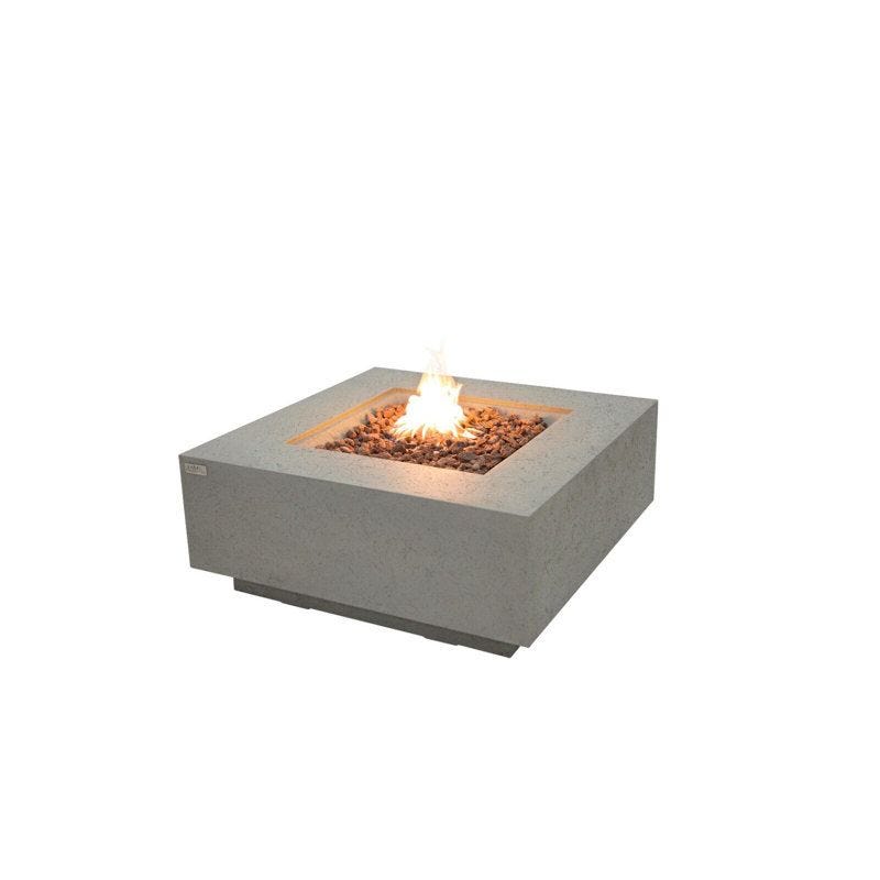 Brooklyn Concrete Propane Outdoor Fire Pit Table