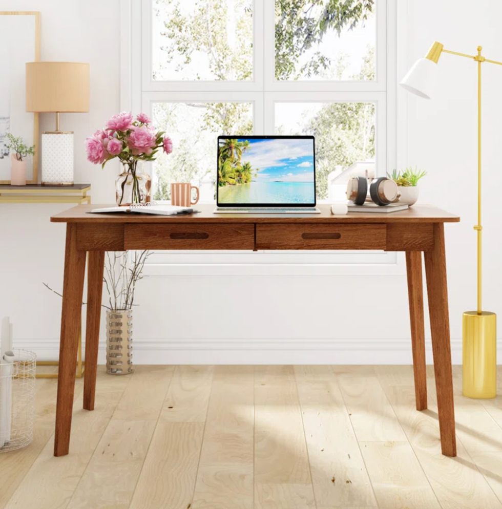 Caidence Solid Wood Desk