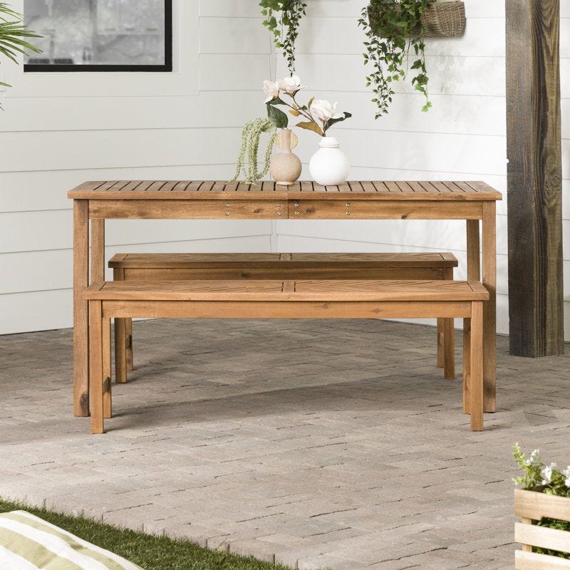Azilee 3-Piece Outdoor Dining Set