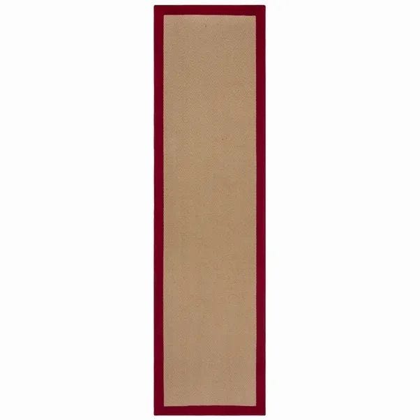 Herringbone Jute Border Stair Runner