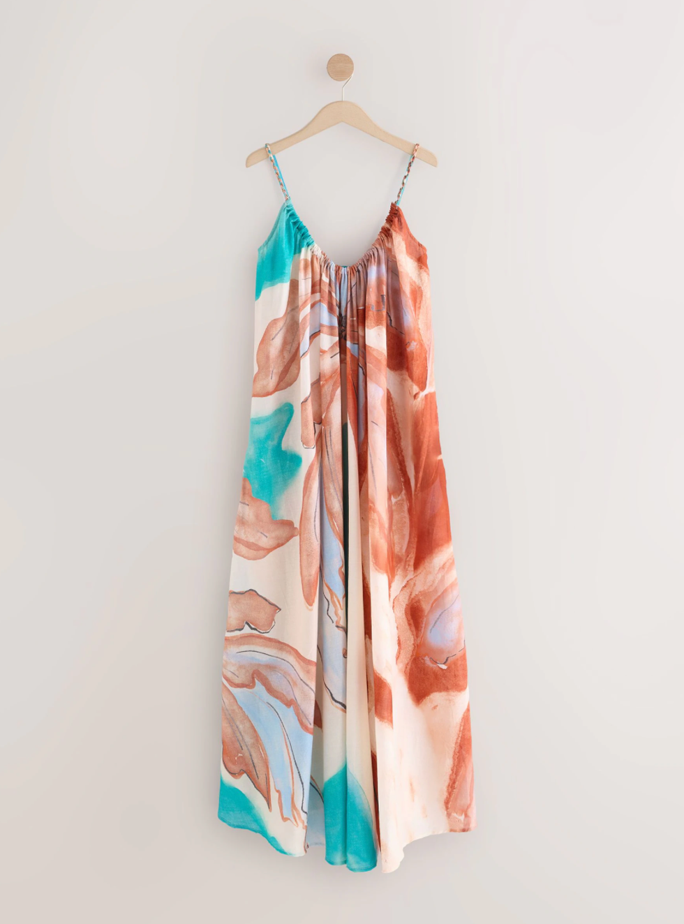 Multi 100% Cotton Volume Maxi Dress