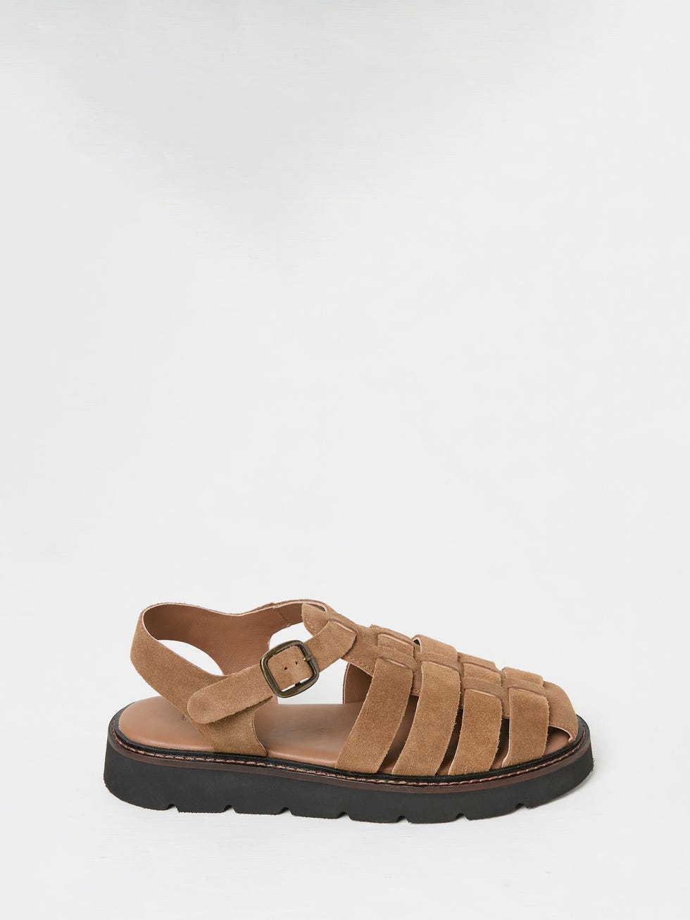 Elodie Tan Brown Fisherman Sandal