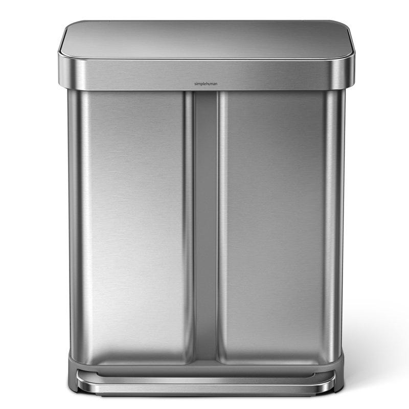 Voice + Motion Dual Compartment Rectangular Sensor Can