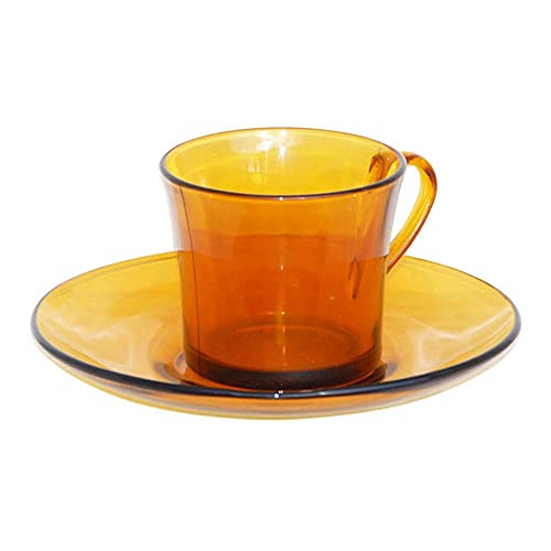 Estuche 6 tazas 18 cl con plato Vermeil