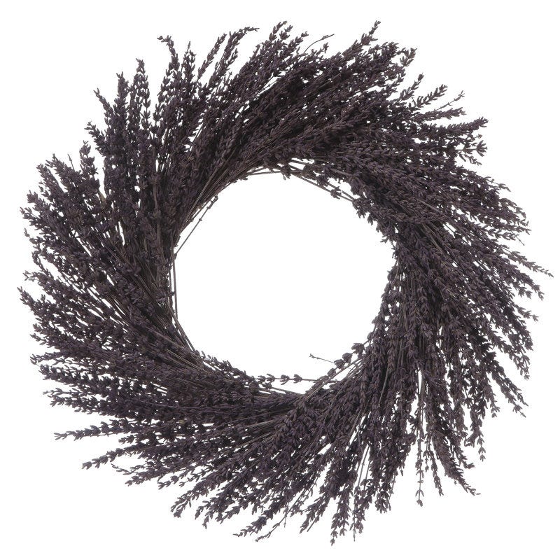 Preserved lavender wreath