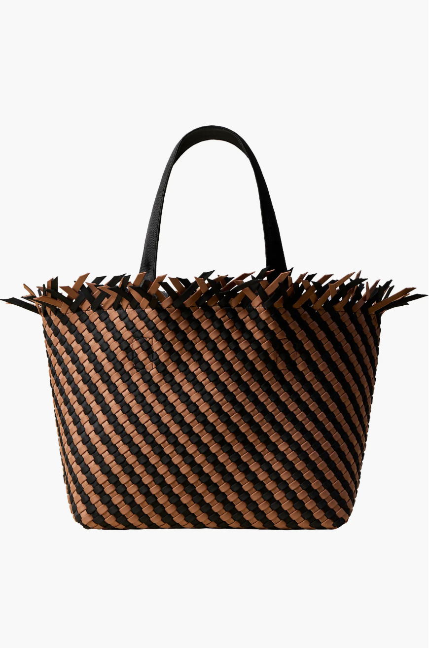 Havana Stripe Woven Tote 