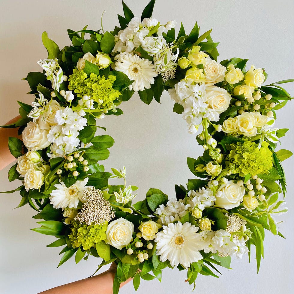 Fresh floral wreath