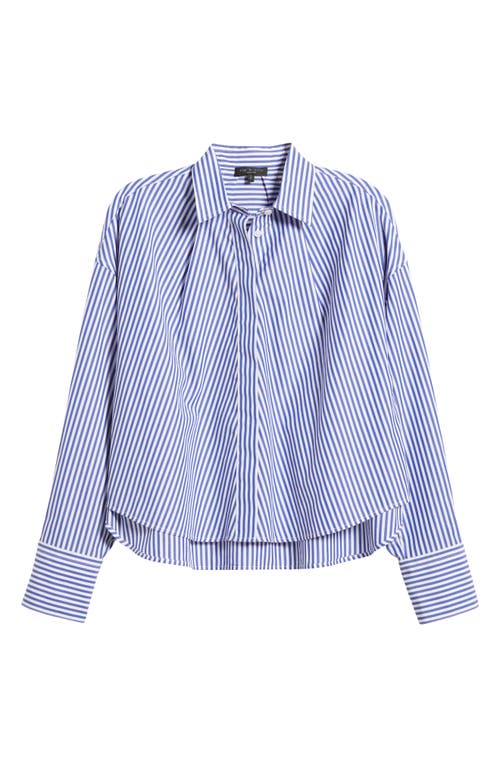 Martha Stripe Button-Up Shirt  