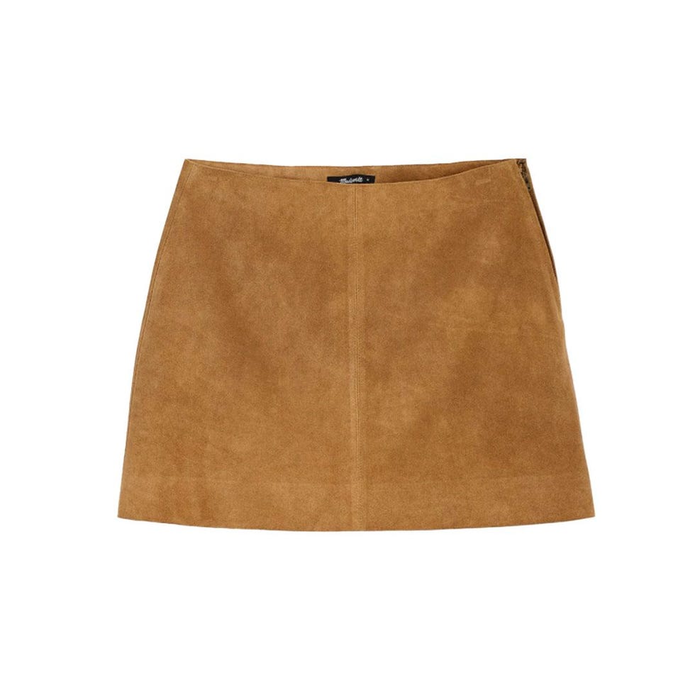 Suede Miniskirt