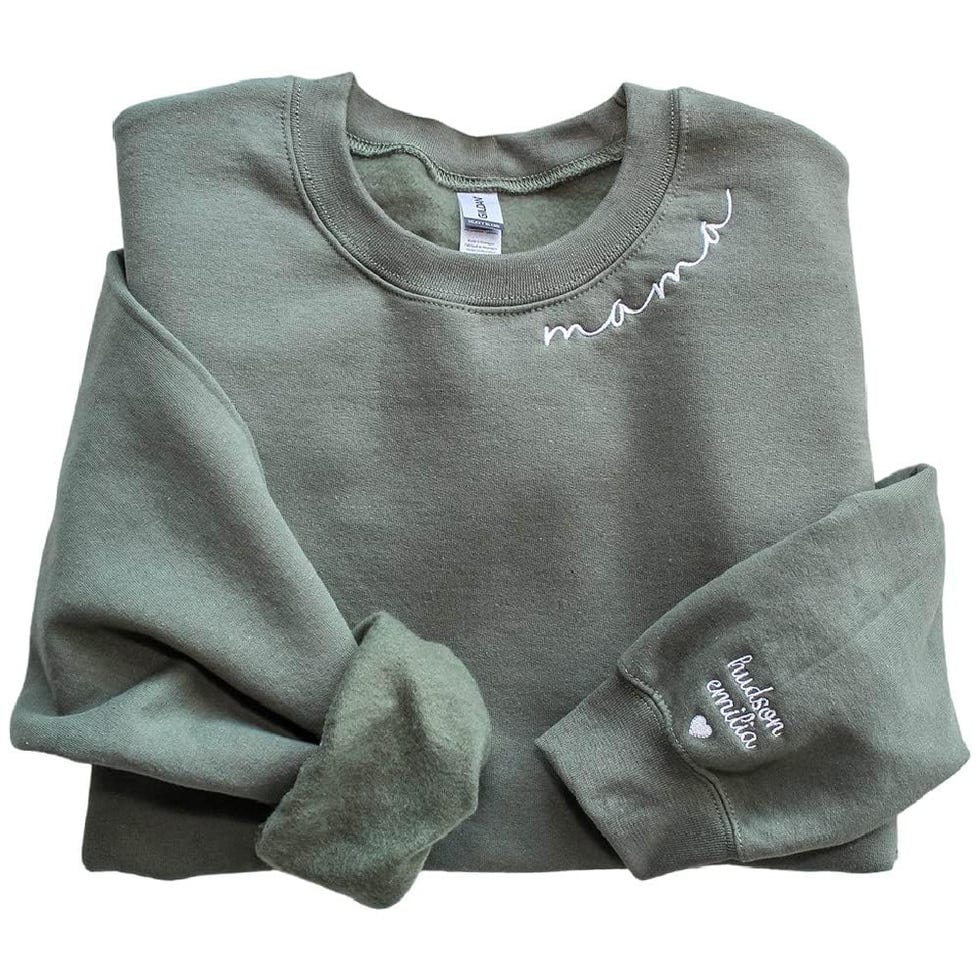 Custom Mama Embroidered Sweatshirt