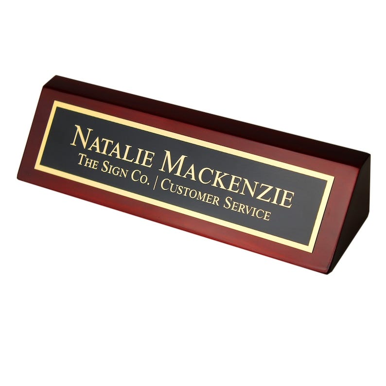 Personalized Office Name Plate 