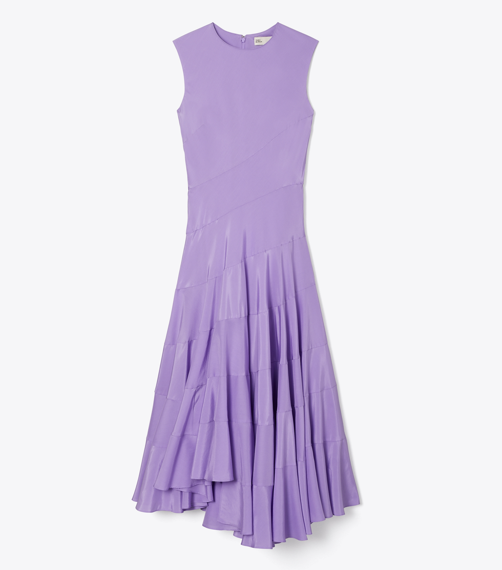 Flared Cotton Silk Dress