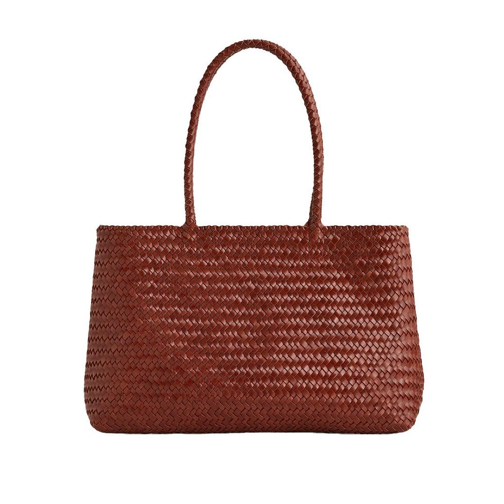 Handwoven Leather Tote