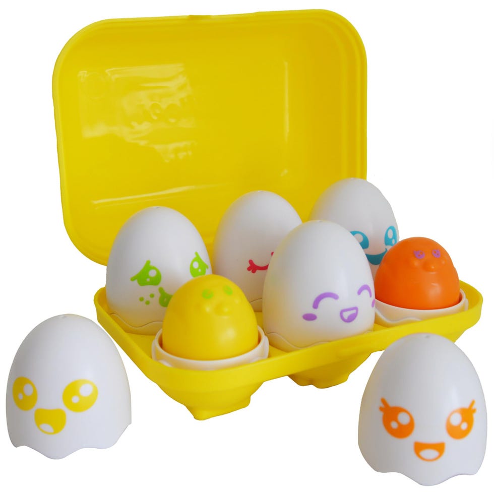 Toomies Hide and Squeak Eggs Baby Toy 
