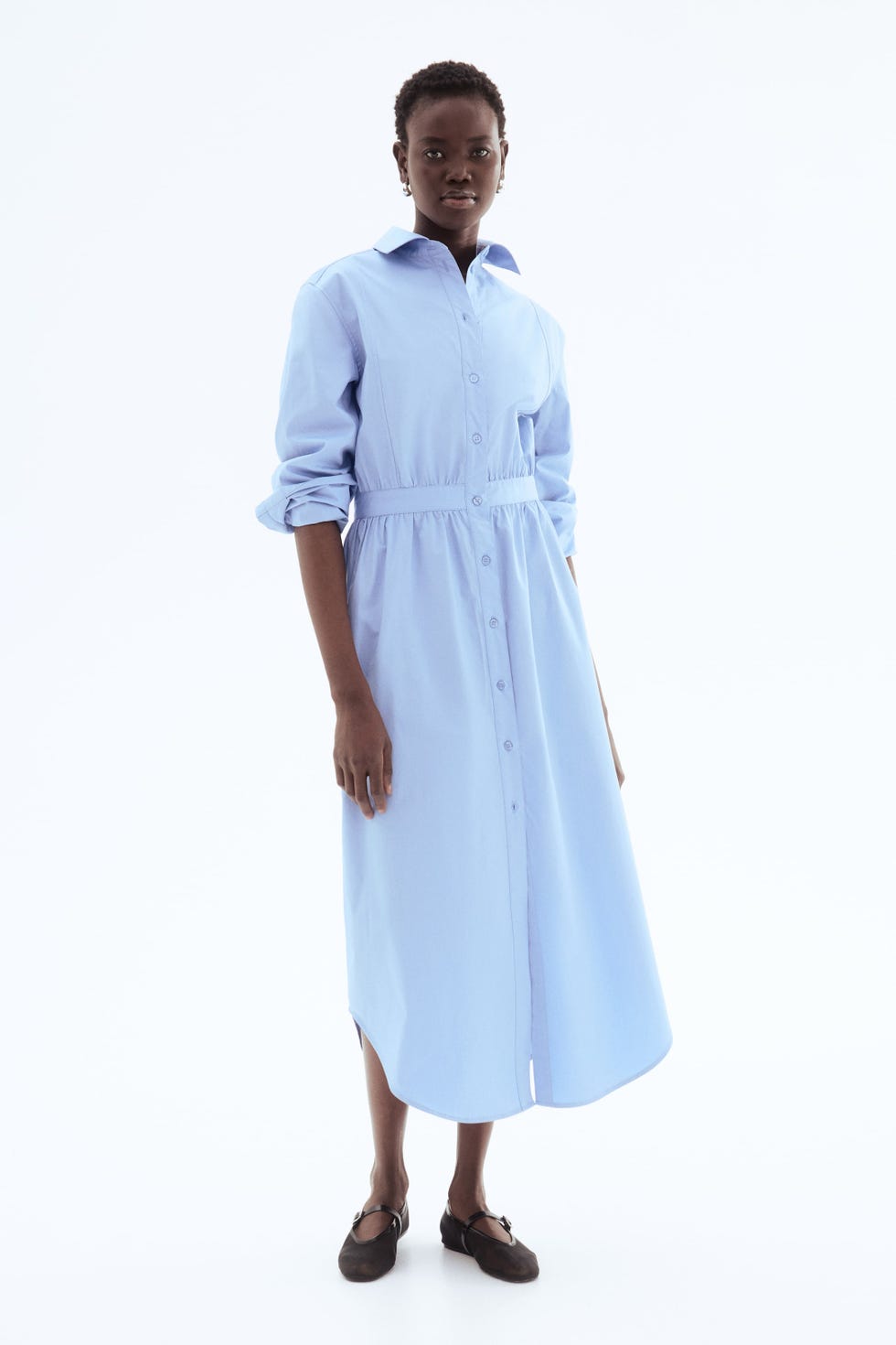 Cotton shirt dress