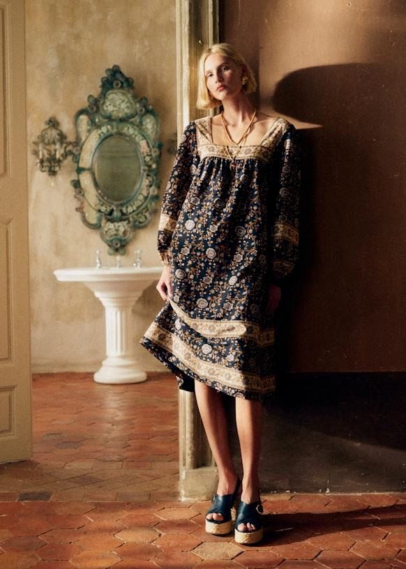 Kiesha Dress - Heather Print