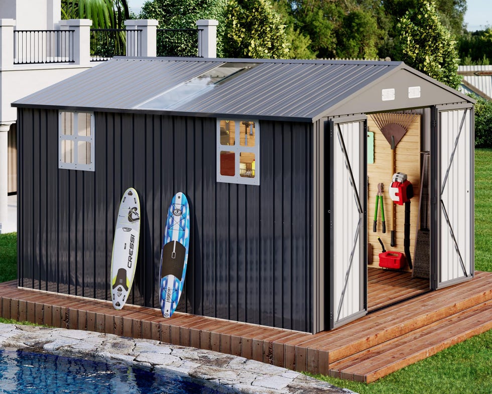 Galvanized Steel Storage Shed