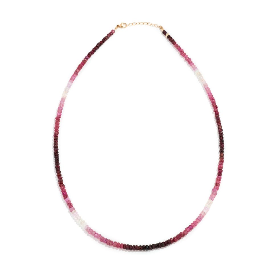 14k Ombre Ruby Necklace