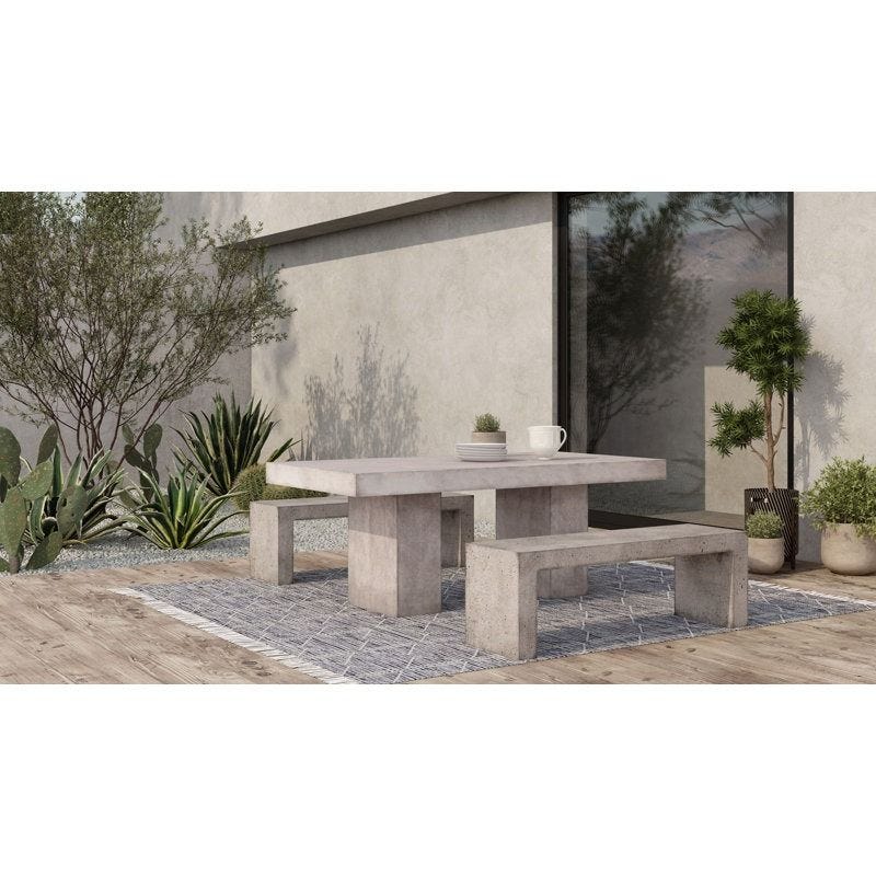 Columbia Concrete Outdoor Bench