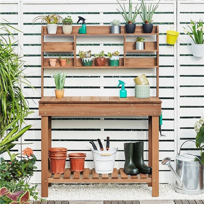 Kubilay Fir Potting Bench 