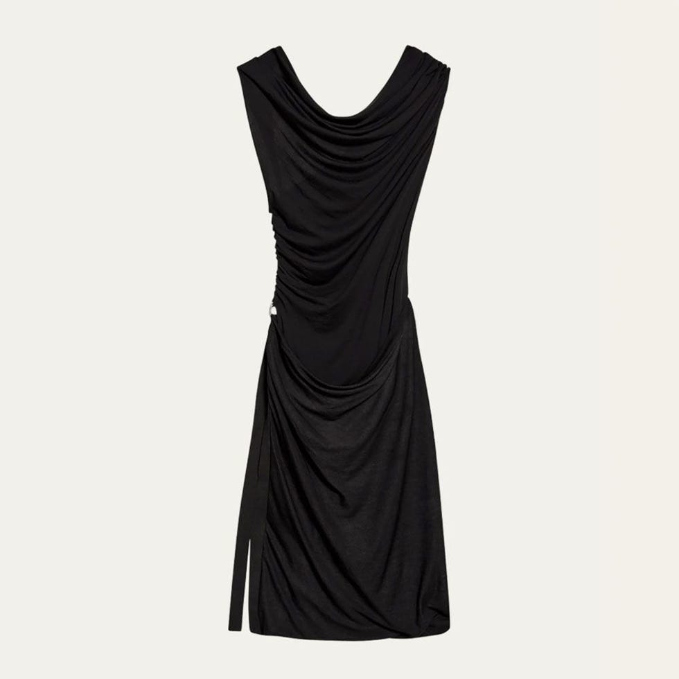 Sleeveless Draped Jersey Dress