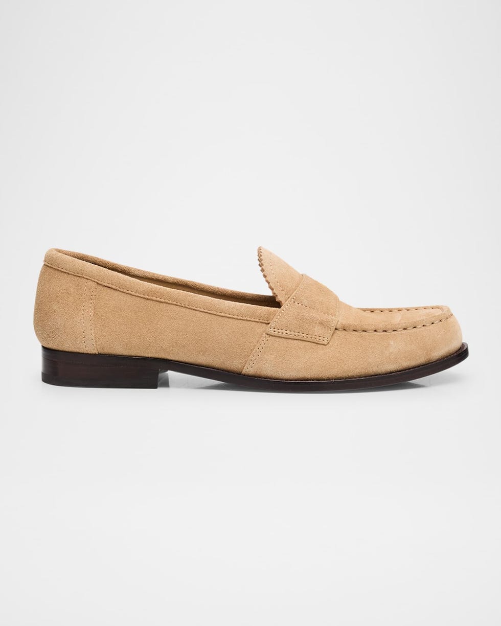 Perri Suede Mini Medallion Loafers
