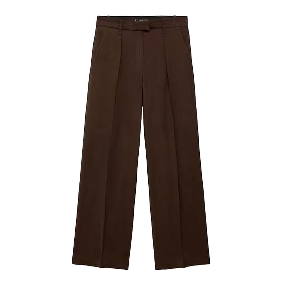 Wide-Leg Pleated Trousers